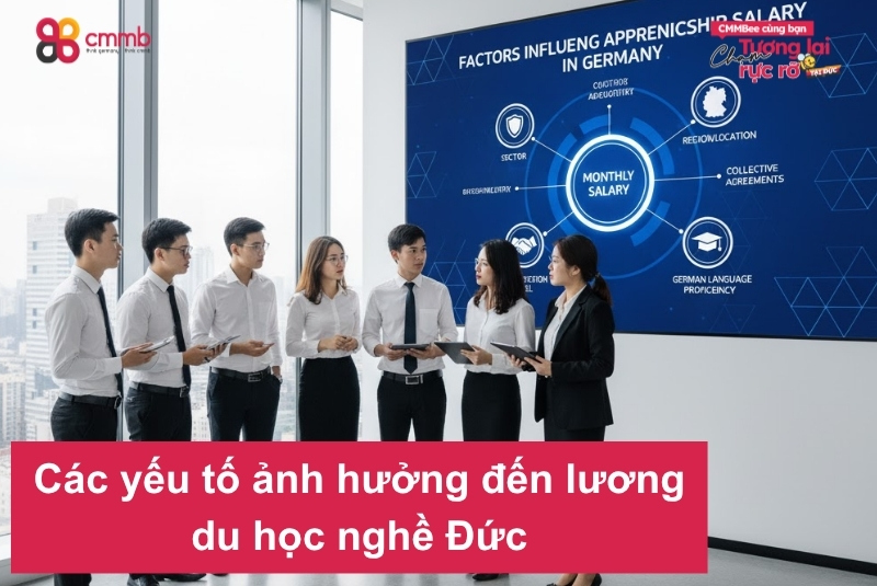 Các yếu tố ảnh hưởng đến lương du học nghề Đức