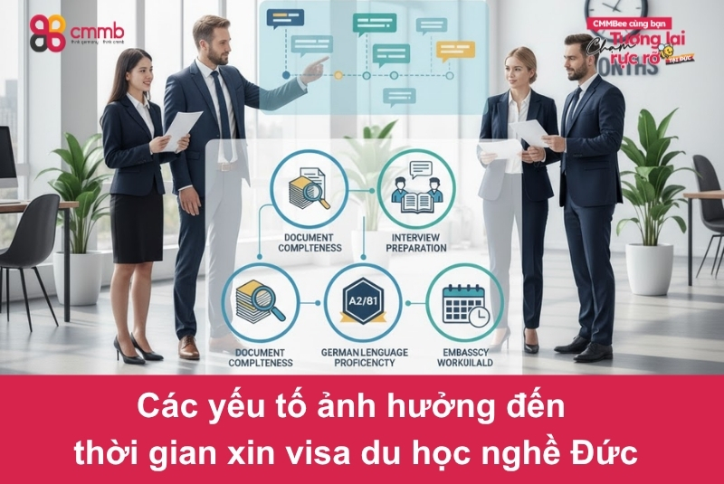 Các yếu tố ảnh hưởng đến thời gian xin visa du học nghề Đức