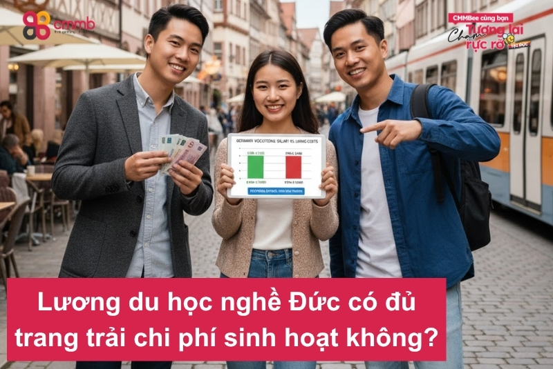 Lương du học nghề Đức có đủ trang trải chi phí sinh hoạt không?