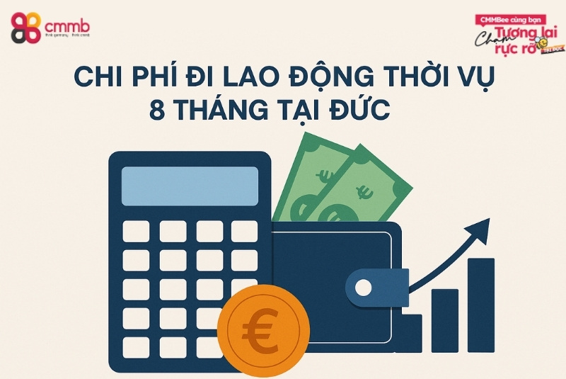 Chi phí đi lao động thời vụ 8 tháng tại Đức