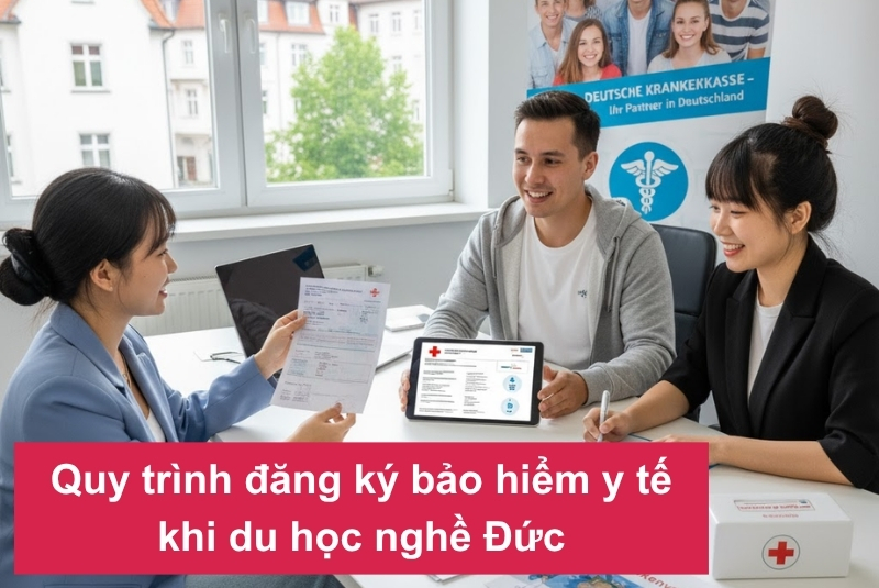 Quy trình đăng ký bảo hiểm y tế khi du học nghề Đức