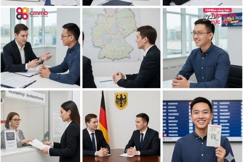Phỏng vấn xin visa du học nghề Đức: Kinh nghiệm, câu hỏi và lý do nên có B2 3 Quy trình phỏng vấn xin visa du học nghề Đức