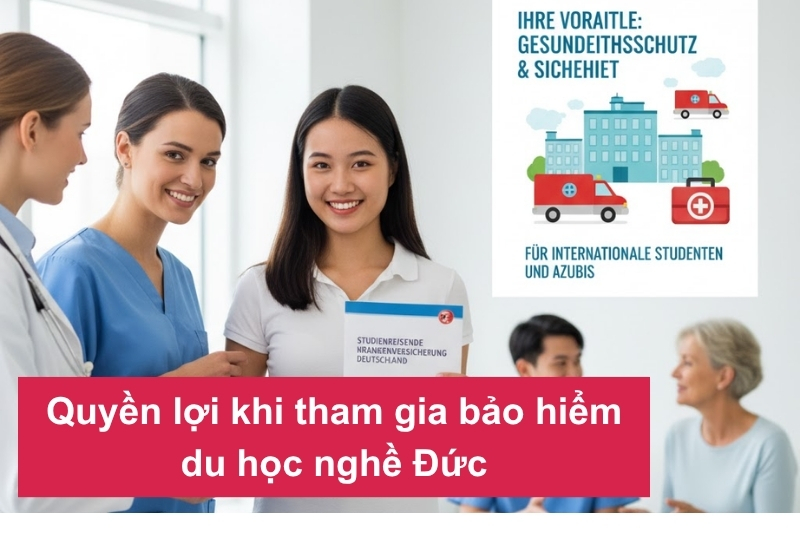 Quyền lợi khi tham gia bảo hiểm du học nghề Đức