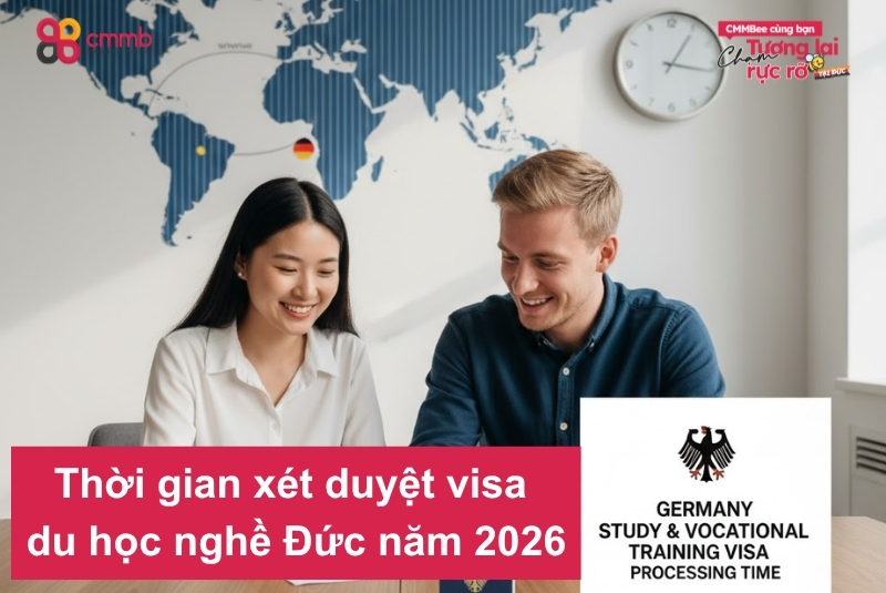 Thời gian xét duyệt visa du học nghề Đức năm 2026